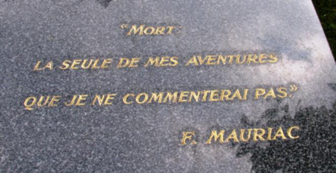 Tombe de l'écrivain François Mauriac