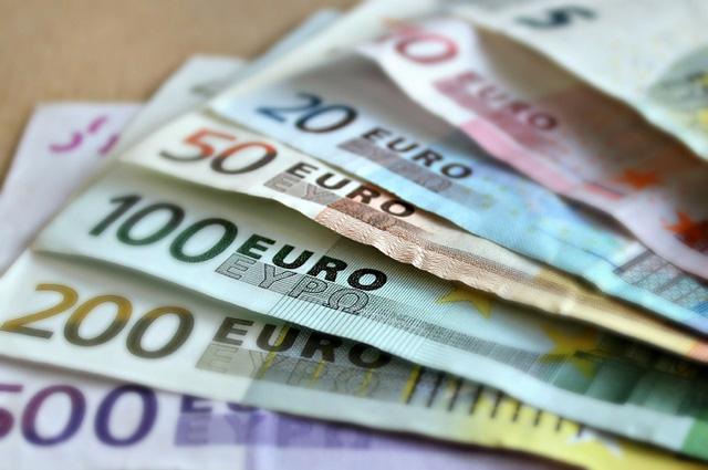 Coupure de billet en euros