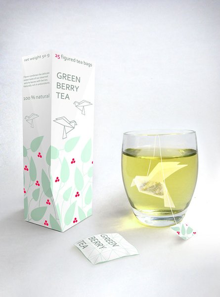 thé origami packaging